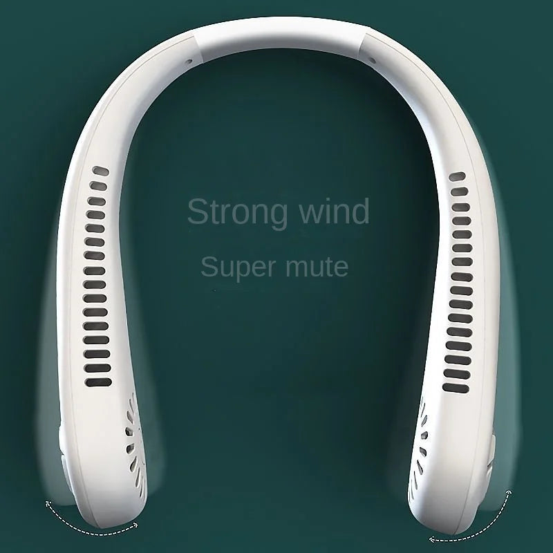 1PC Fan Long Battery Lif New Mini Neck Portable No Bladeless Hanging