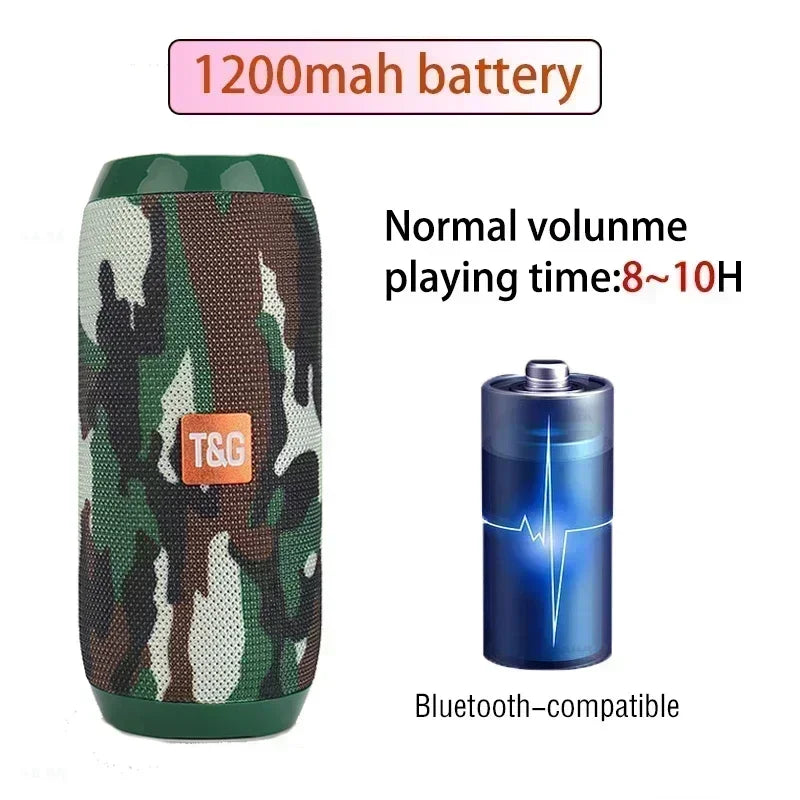 Portable Speaker Wireless Bluetooth-compatible Subwoofer Outdoor