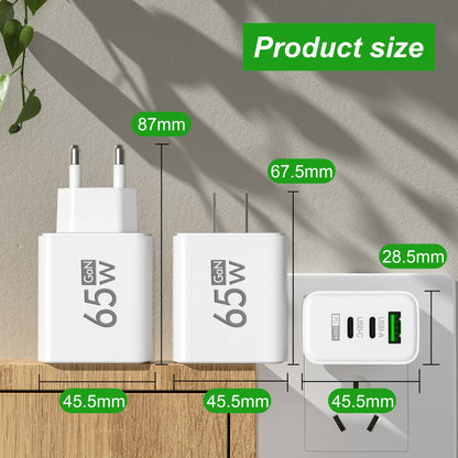 Fast Charging Charger 3Ports Type C Mobile Phone Charger PD Power
